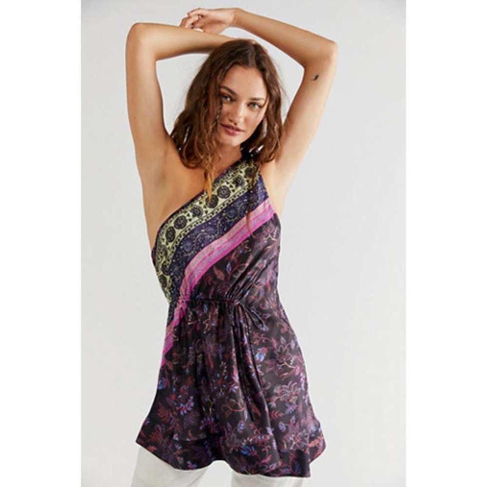 Floral One-Shoulder Dress
